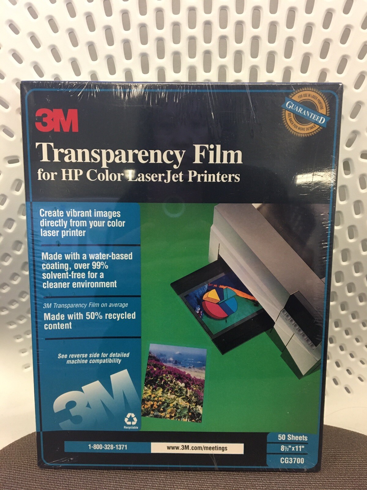 NEW SEALED 3M CG3700 TRANSPARENCY FILM CLEAR – 50 SHEETS MADE IN USA