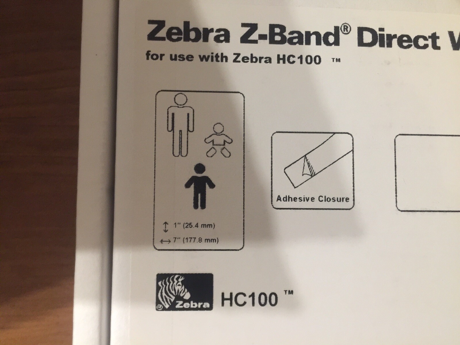 Zebra Z-Band Soft Wristbands 10006999K- 300 Bands Cartridge