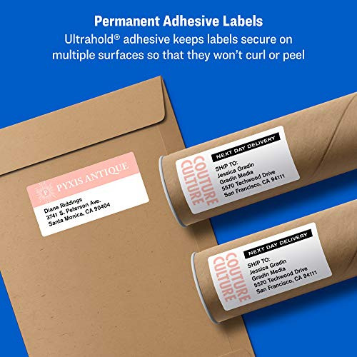 Shipping Address Labels, Laser & Inkjet Printers, 3-1/3×4 Labels, 60 Labels