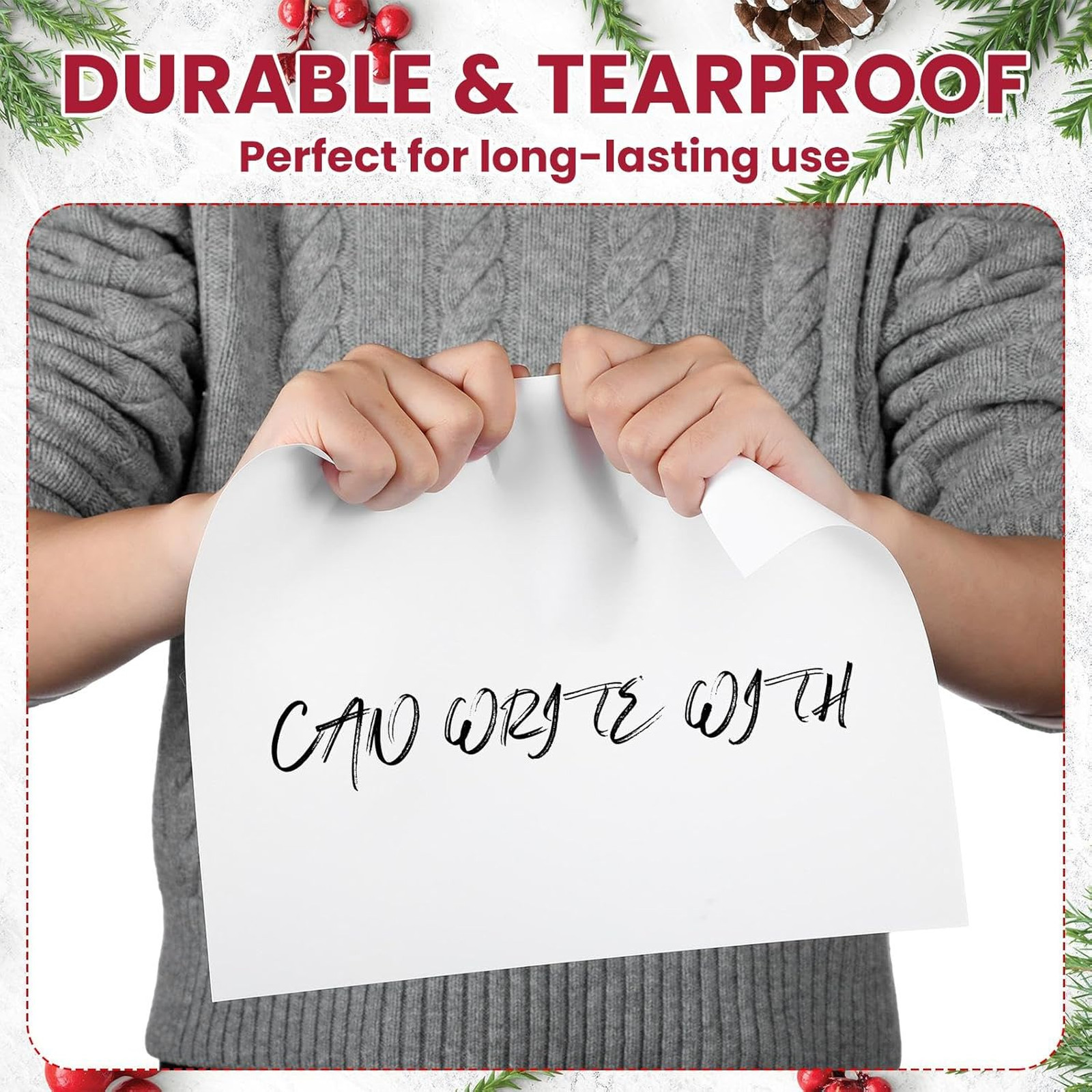 Waterproof White Inkjet Paper Synthetic Tearproof Printer Paper 8.5 x 11 Matte