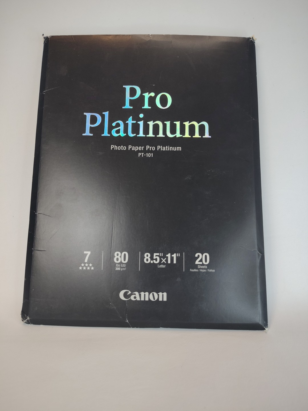 Canon Pro Platinum High-Gloss Photo Paper (8.5×11″) 20 Sheets