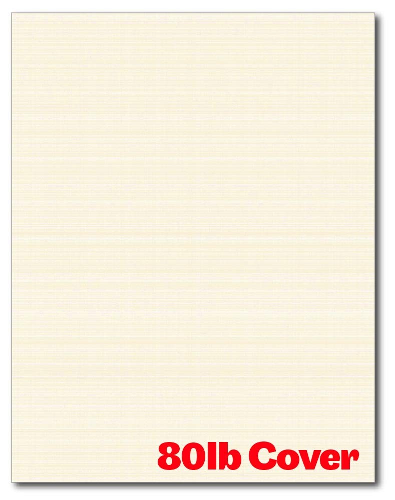 50 PCS Natural Heavyweight Linen Textured Cardstock Blank Printer Thick Paper