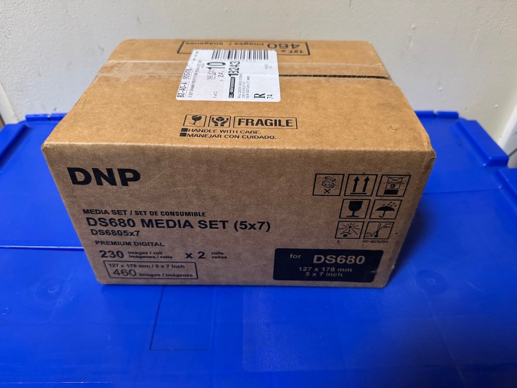 DNP DS680 Media Set (5×7) 2 Rolls of Paper And Ribbon Images 230 x2(Factory New)