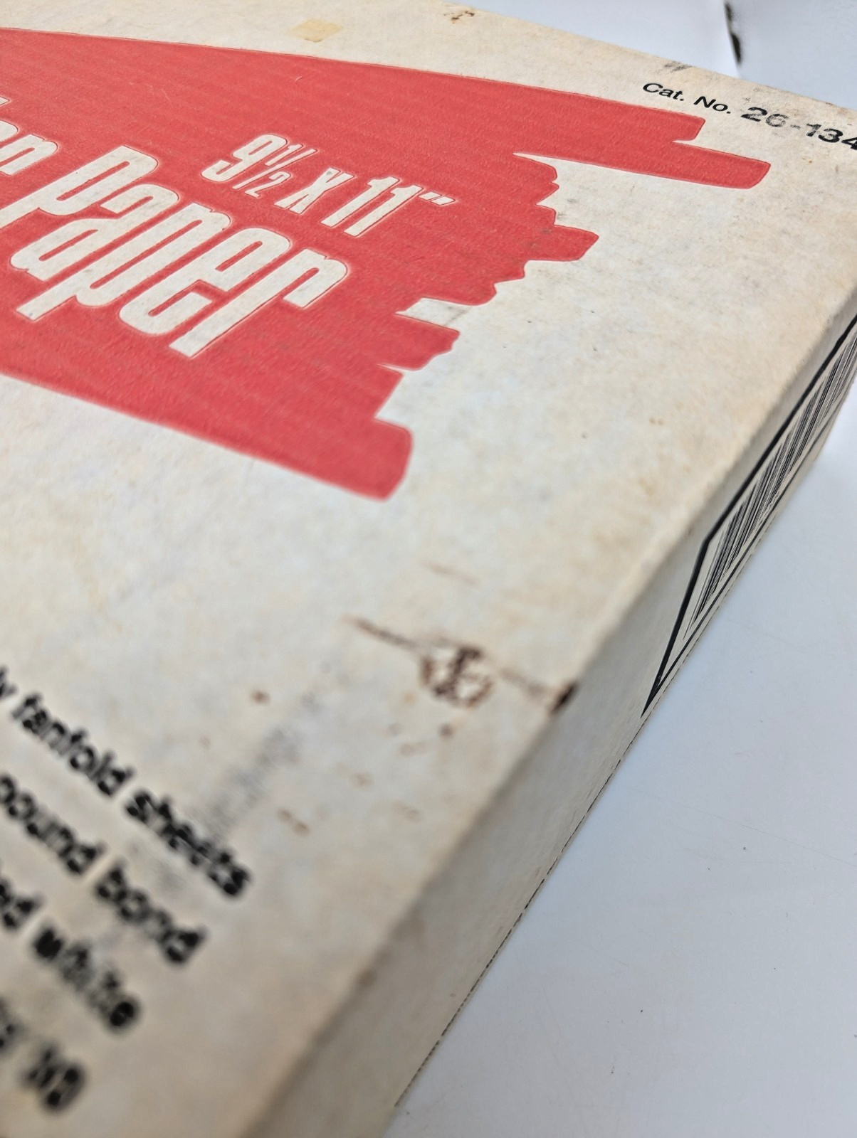 BOX ONLY – Vintage Tandy Computer Paper 9.5×11 1000 Sheets Radio Shack 26-134
