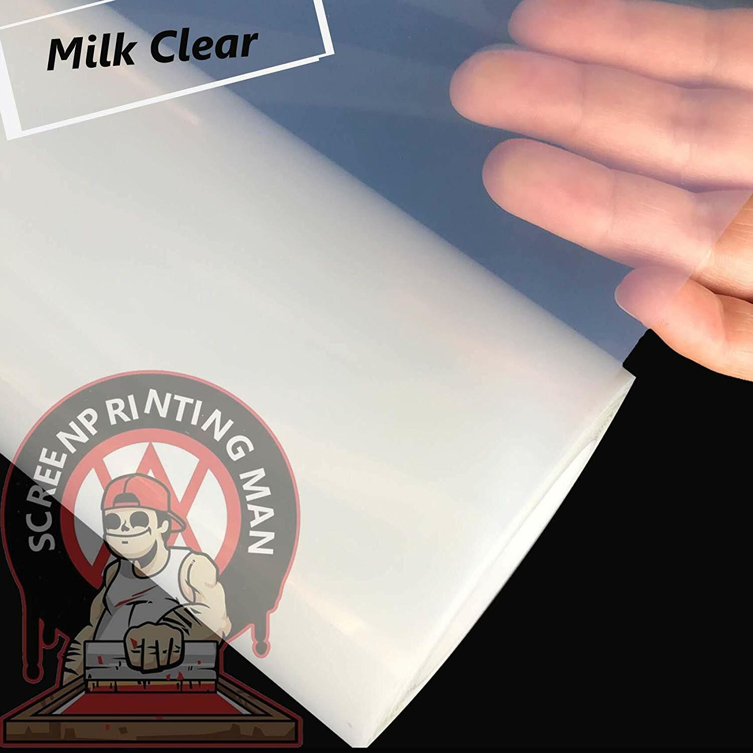13”x100ft，Waterproof Inkjet Fast Dry Screen Printing Transparency Positive Film