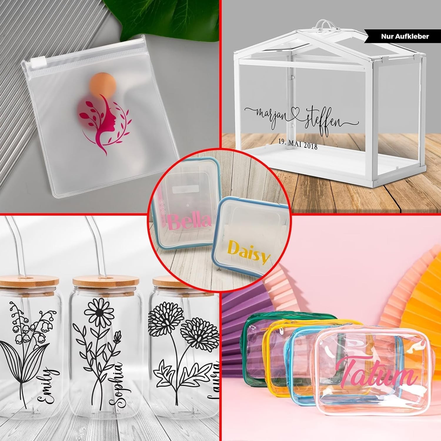 Premium Printable Vinyl Sticker Paper,Transparent 30 Clear Self-Adhesive Shee…