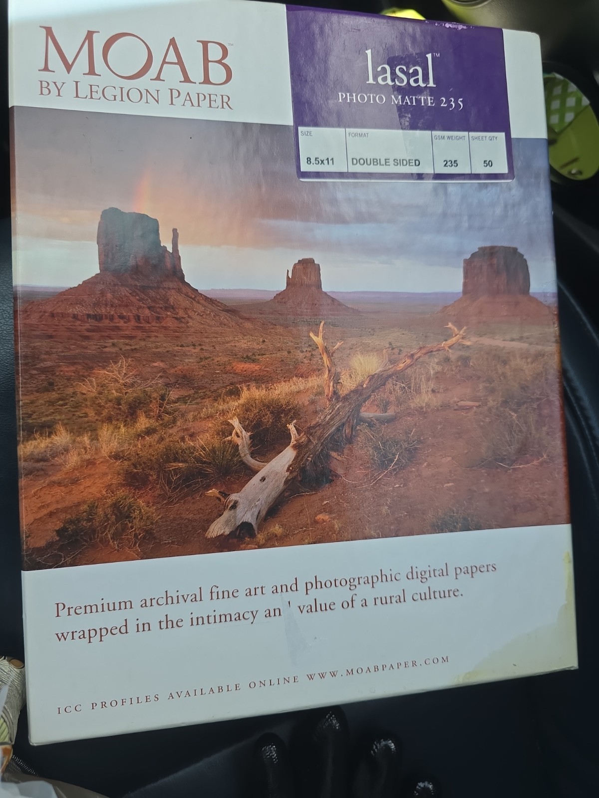 Moab By Legion Paper Double Sided Matte