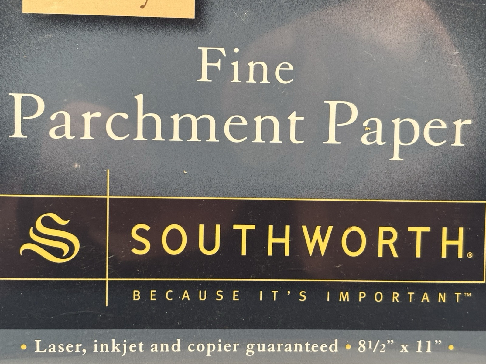 Southworth Fine Parchment Specialty Paper Ivory 24 lb.80 Sheets 8 1/2 x 11 NOB