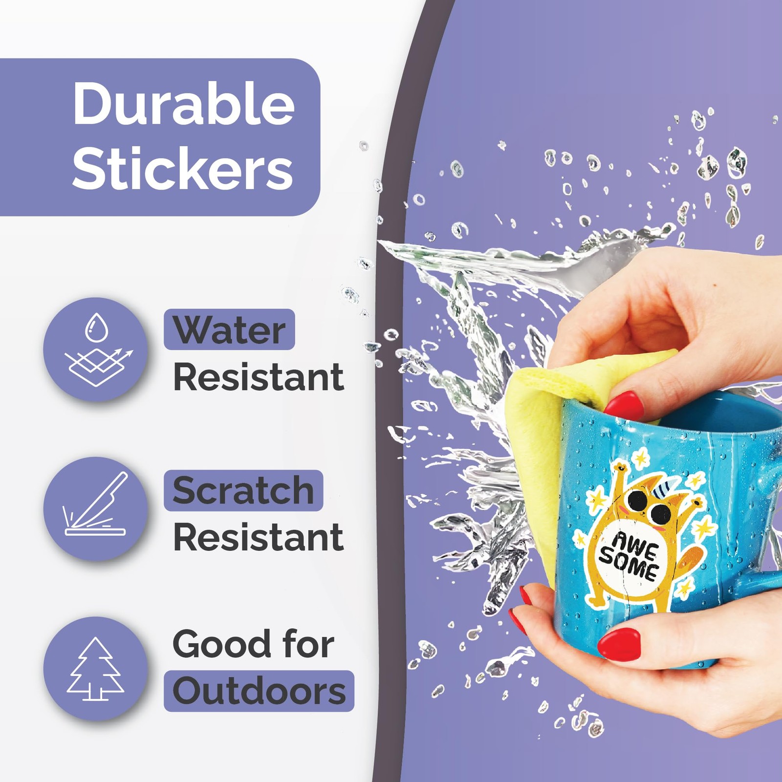 Translucent Semi-Clear Sticker Paper for Inkjet Printer & Laser Printer 62 Sh…