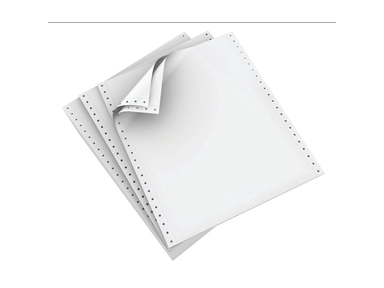 Domtar Continuous Form Paper – 2-Part – Carbonless – 9 1/2″ x 11″ – White – Cart