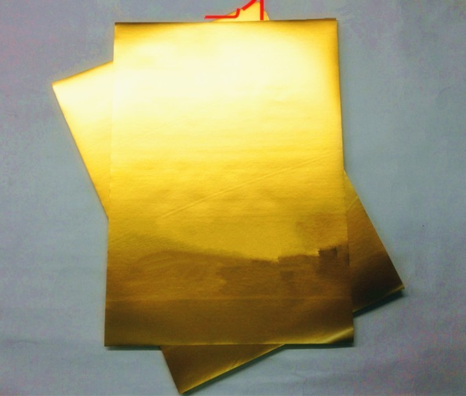 50x A4 Glossy Gold PET Self Adhesive Vinyl Sticker Paper Sheet Label Laser Print