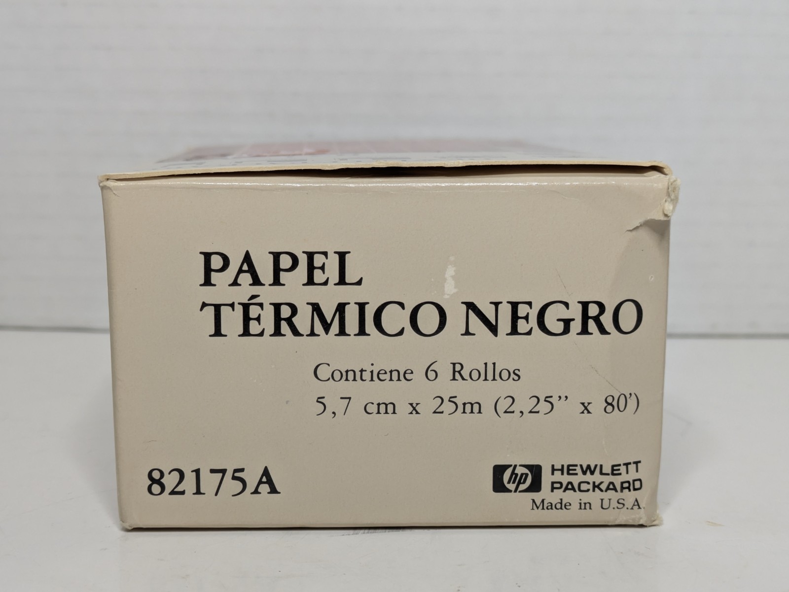 Vintage HP HEWLETT PACKARD 82175A Black Print Thermal Paper 6 Rolls in Box