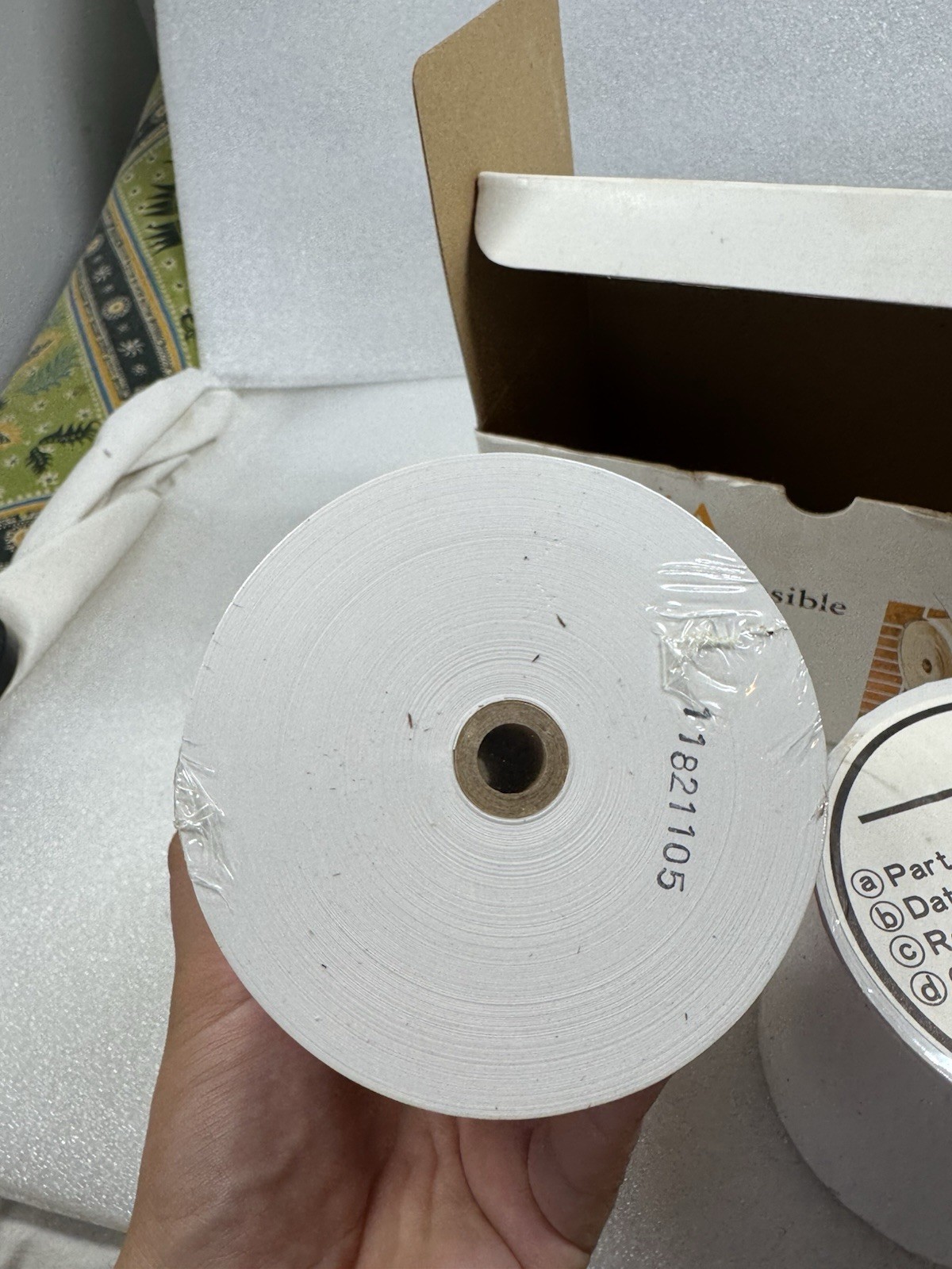 Vintage HP 82954A Black Print Thermal Paper (Two Rolls)