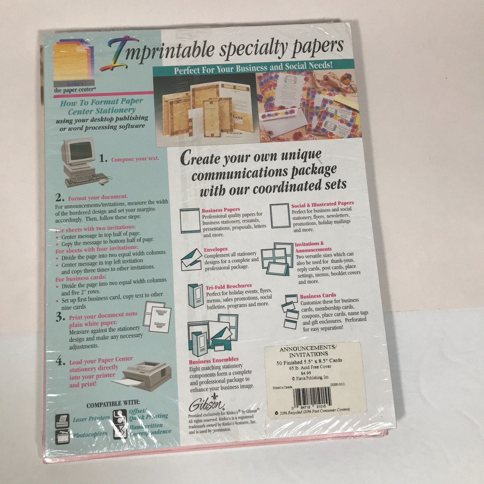 Geographics Great Paper Gibson 25/50ct Baby/Child 8.5in X 11in Printer Paper