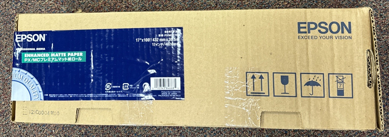 Epson Professional Media Enhanced Matte Paper 17” x 100’ roll