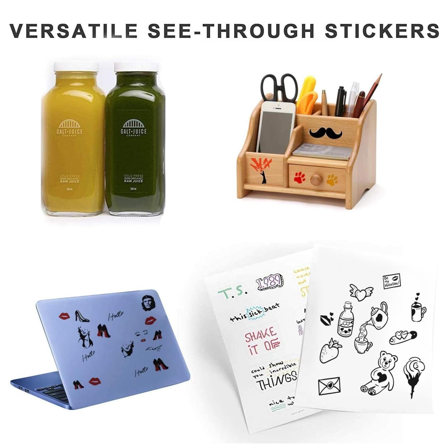 Premium Clear Printable Sticker Paper 8.5″ x 11″ – 25 Sheets Full Sheet Labels f