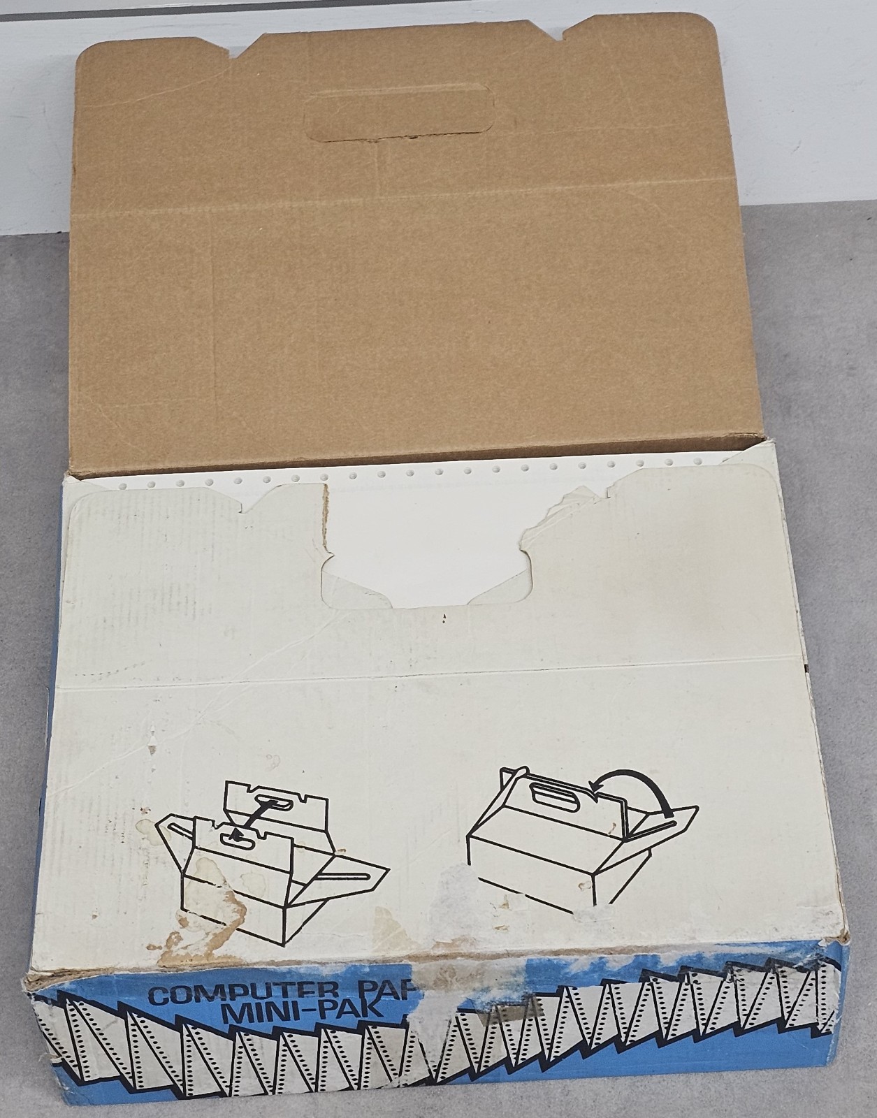 Computer Pak Papier A-4 Hoch White Continuous Tractor Printer Paper, 1 Unit