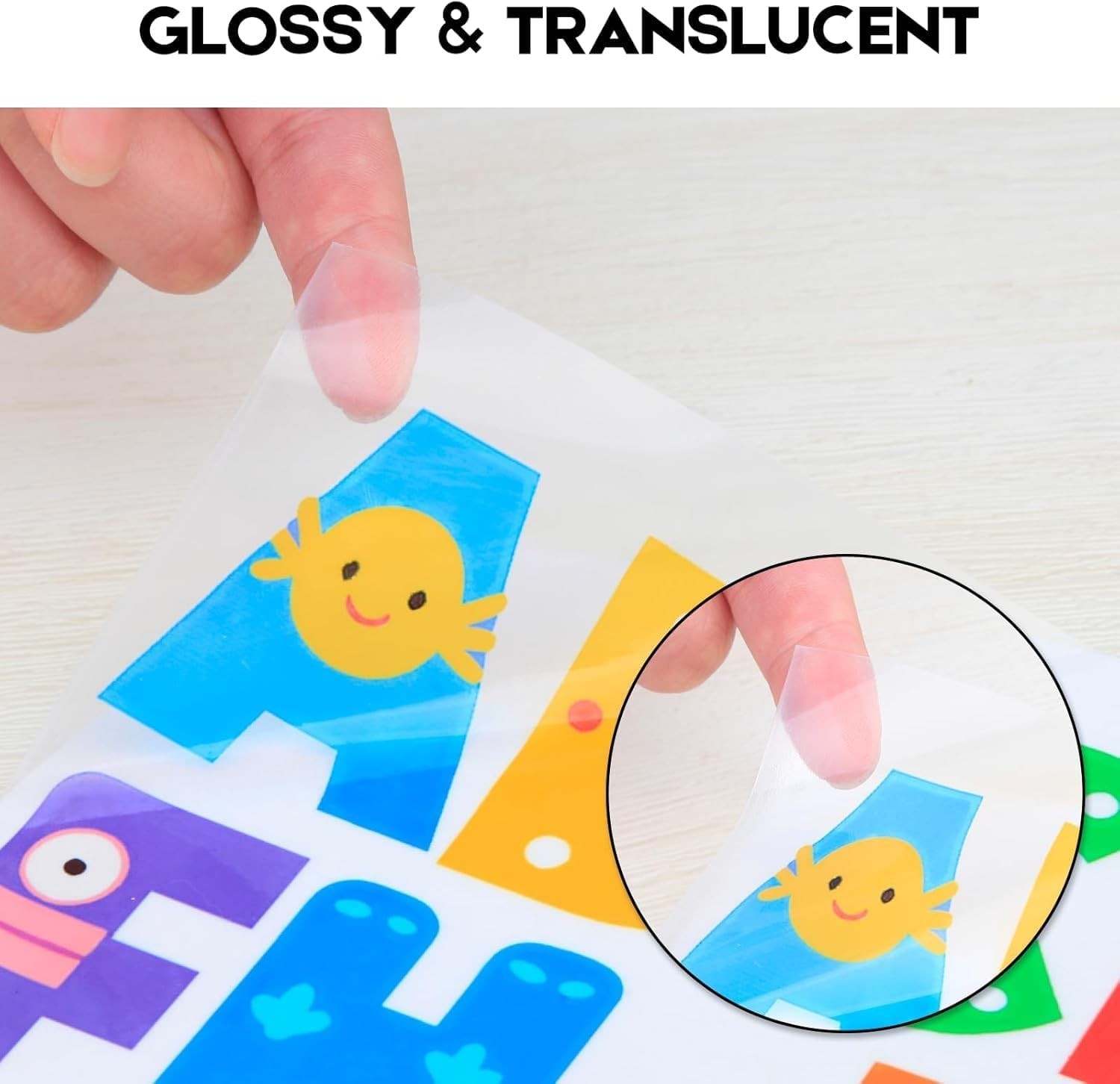 30 Sheets Printable Clear Vinyl Sticker Paper for Inkjet Printers 8.5×11 Inc…