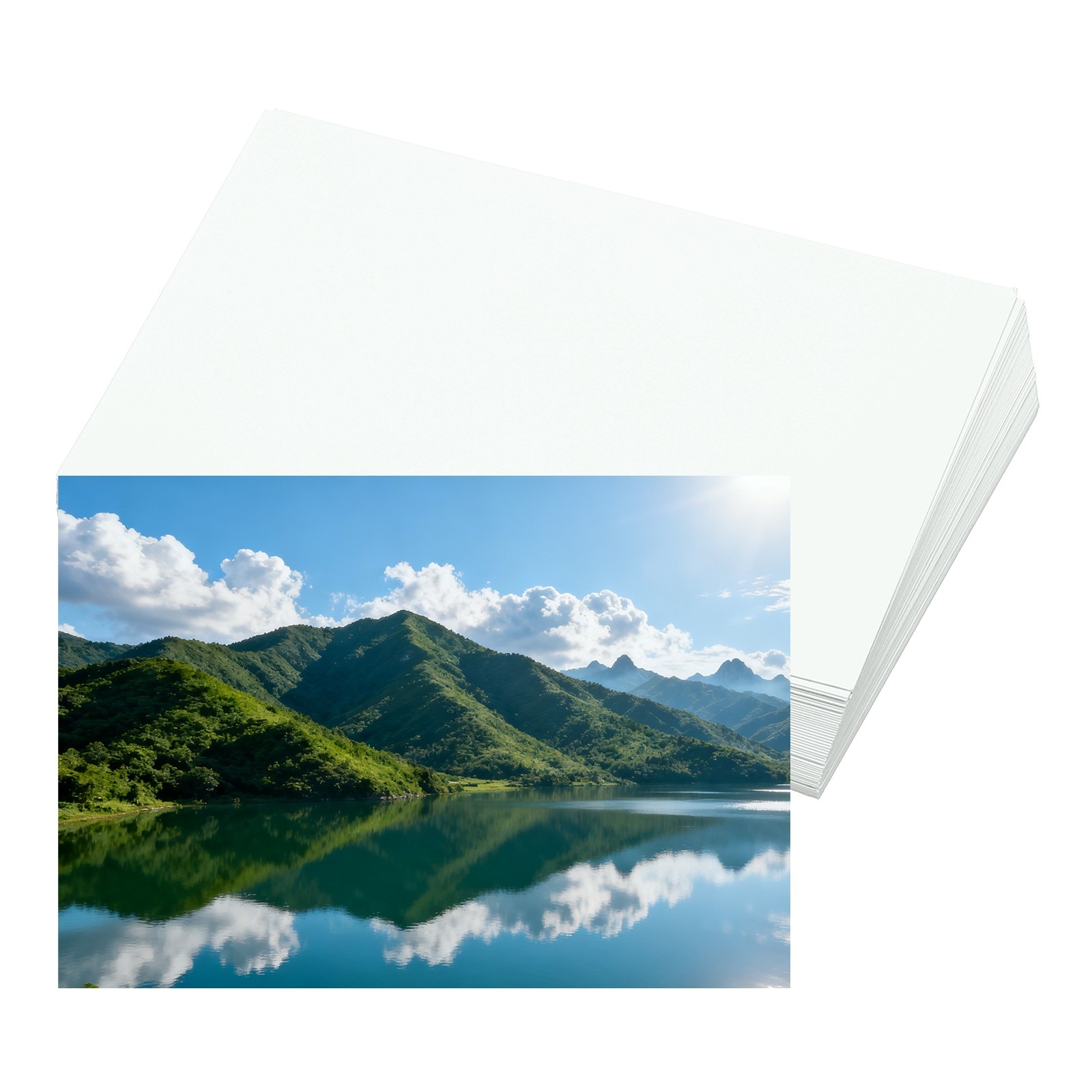 3.5×5″ Glossy Photo Paper, 50 Sheets Inkjet Photo Paper 180GSM for Printer