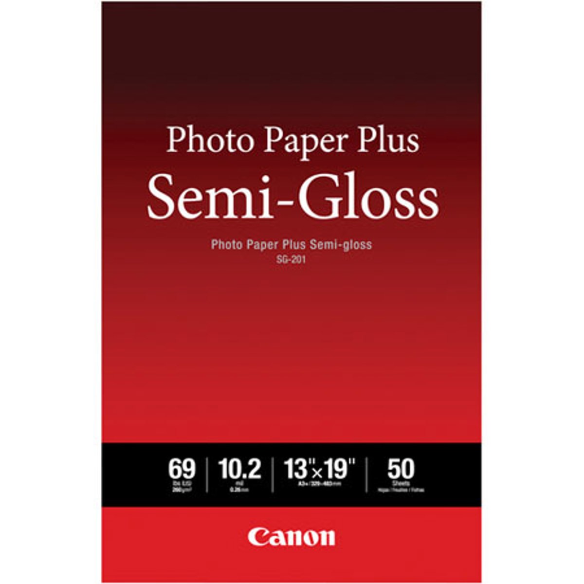 Canon Photo Paper Plus Semi-Gloss SG-201 Inkjet Paper, 13×19″, 50 Sheets