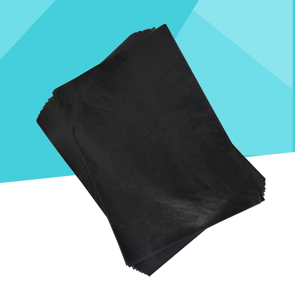 100Pcs Reusable Carbon Transfer Paper Black for Crafts Writing Durable Sheets