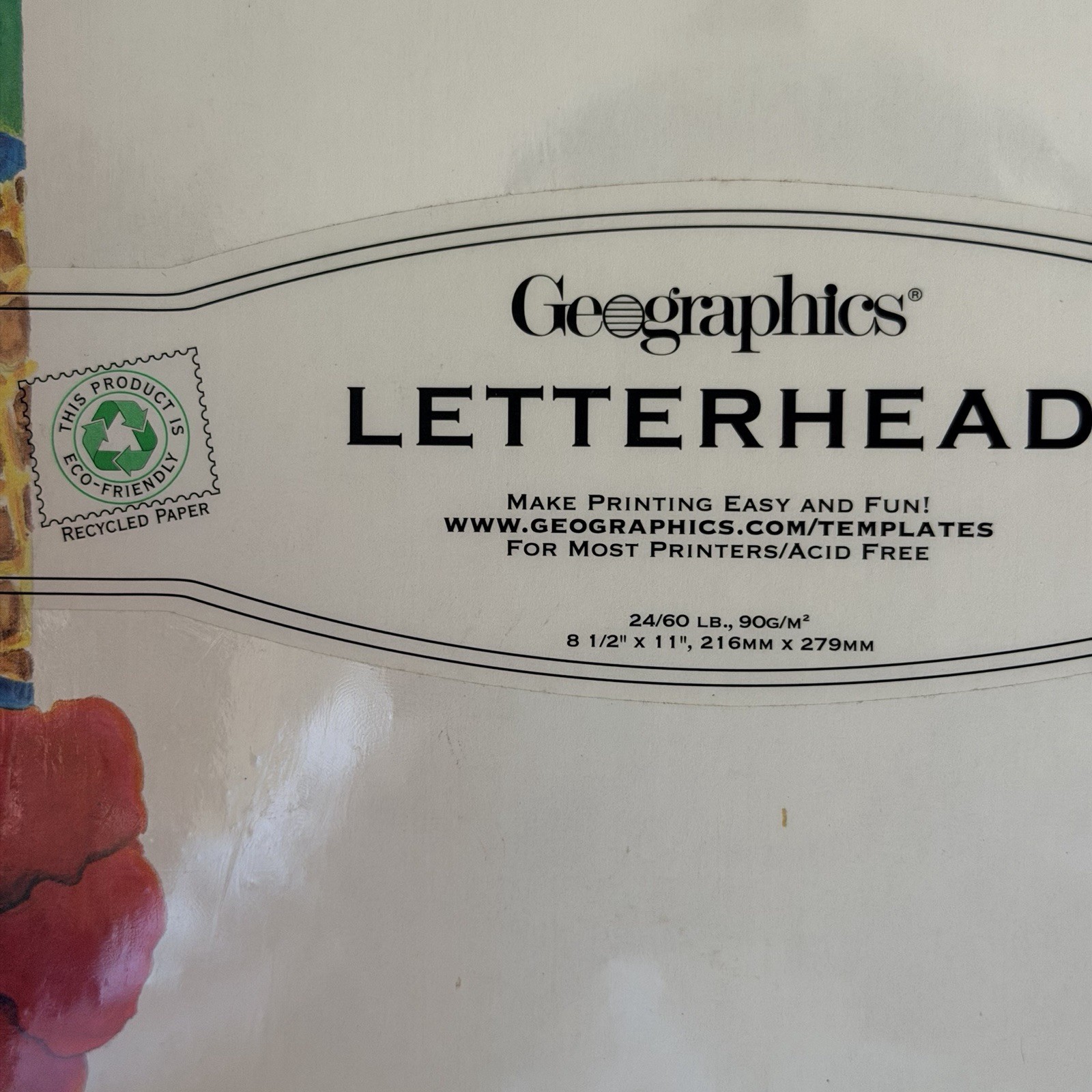Vintage Bright Floral Luau Hawaiian Letterhead 8.5×11 Papers 100 Sheets Printer