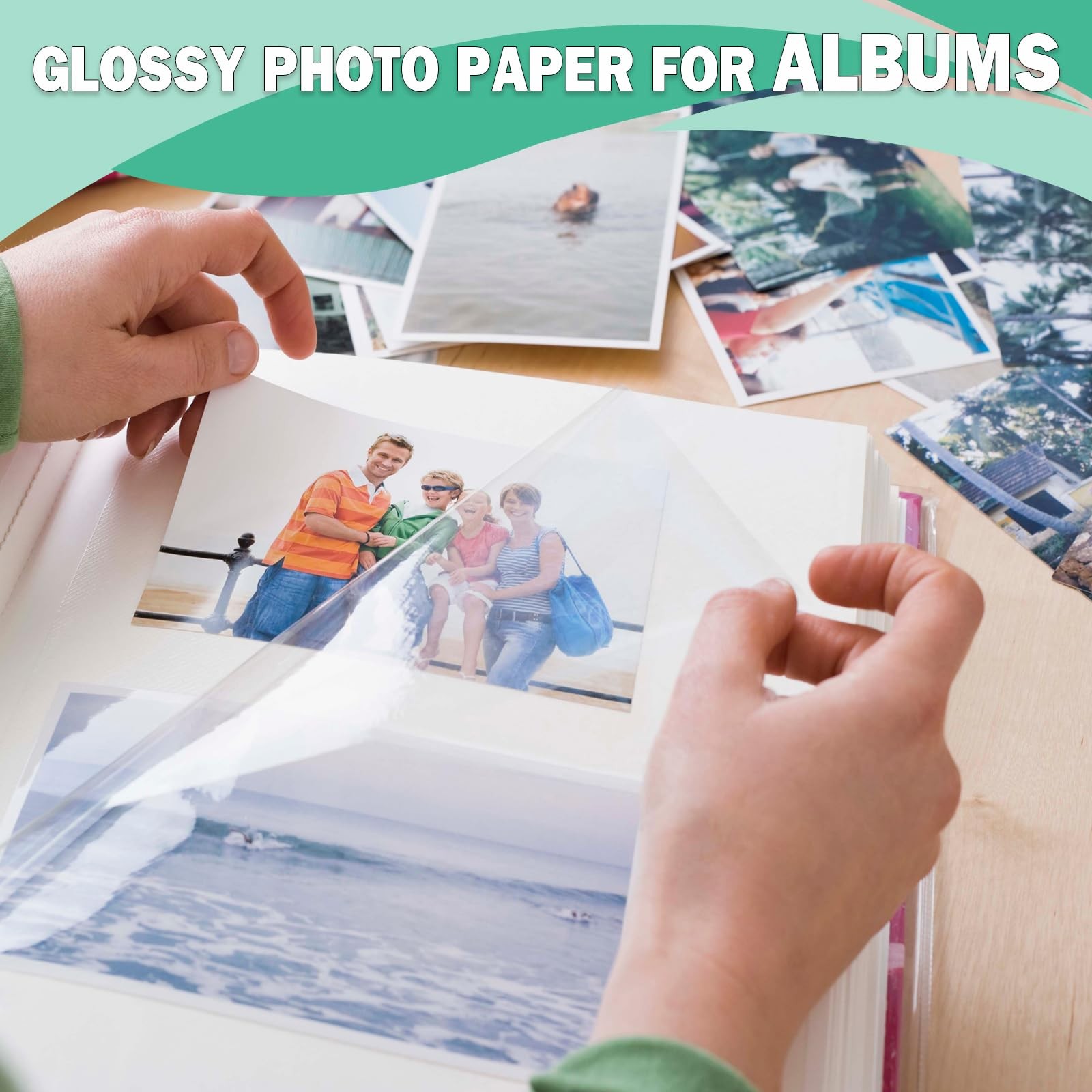 Glossy Photo Paper 4×6, 5×7, 8.5×11, 60 Variety Pack Bulk, Assorted Sizes, In…