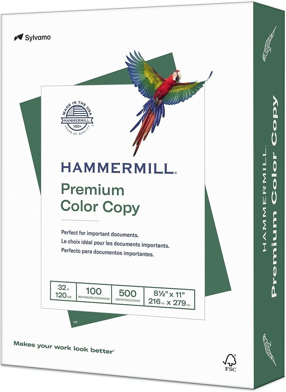 Hammermill Printer Paper, Color 32 Lb Copy Paper, 8.5 X 11-1 Ream (500 S