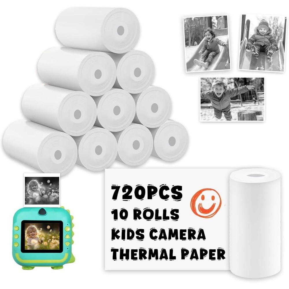 Thermal Paper Rolls for Kids Instant Print Camera 57x25mm Compatible with Most