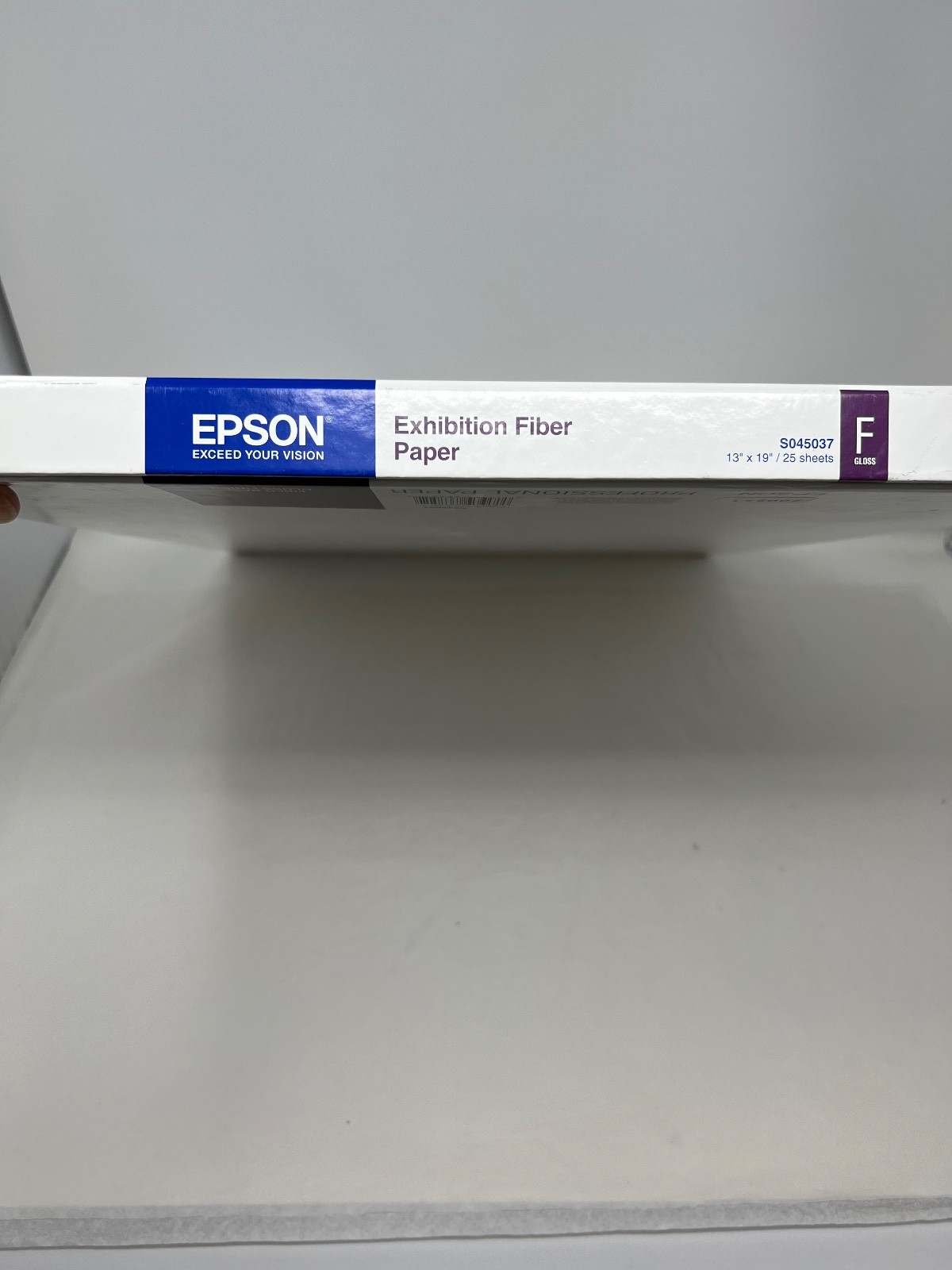 Epson Exhibition Fiber Paper, Gloss, S045037, 25 Sheets, 13″x 19″
