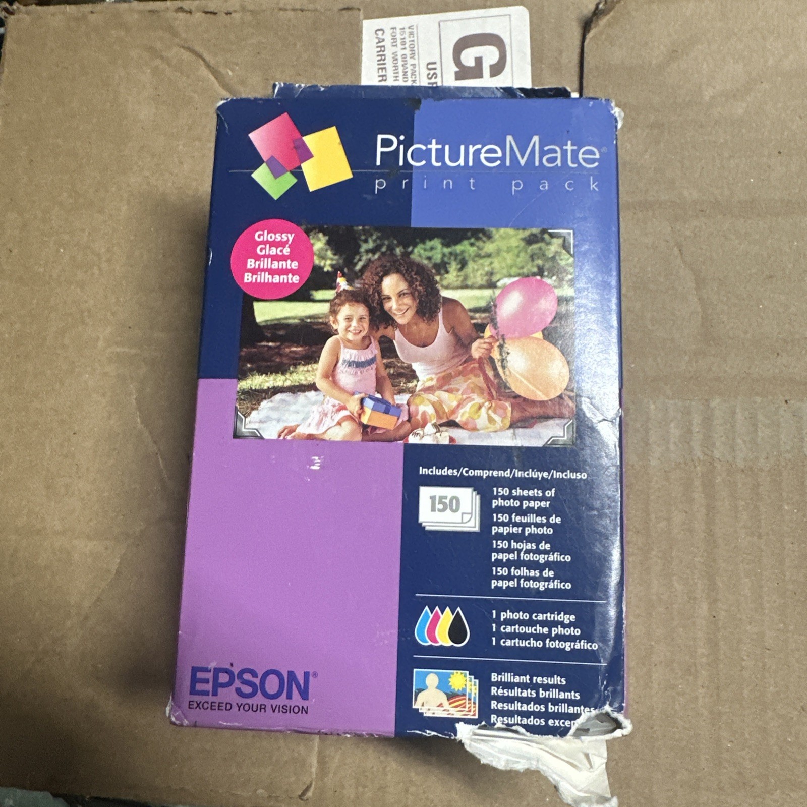 EPSON T584 Standard Capacity Ink & Paper Combo Pack