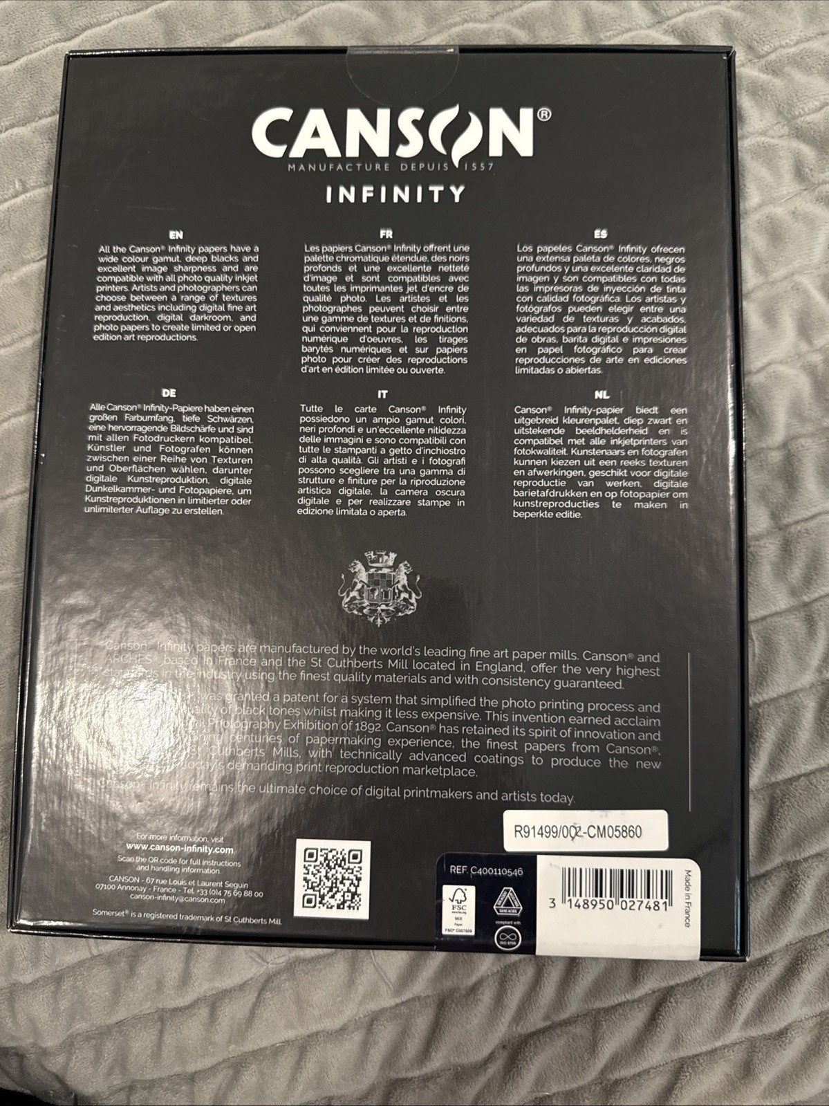 Canson Infinity Baryta Photographique II (8.5 x11 Sheets)