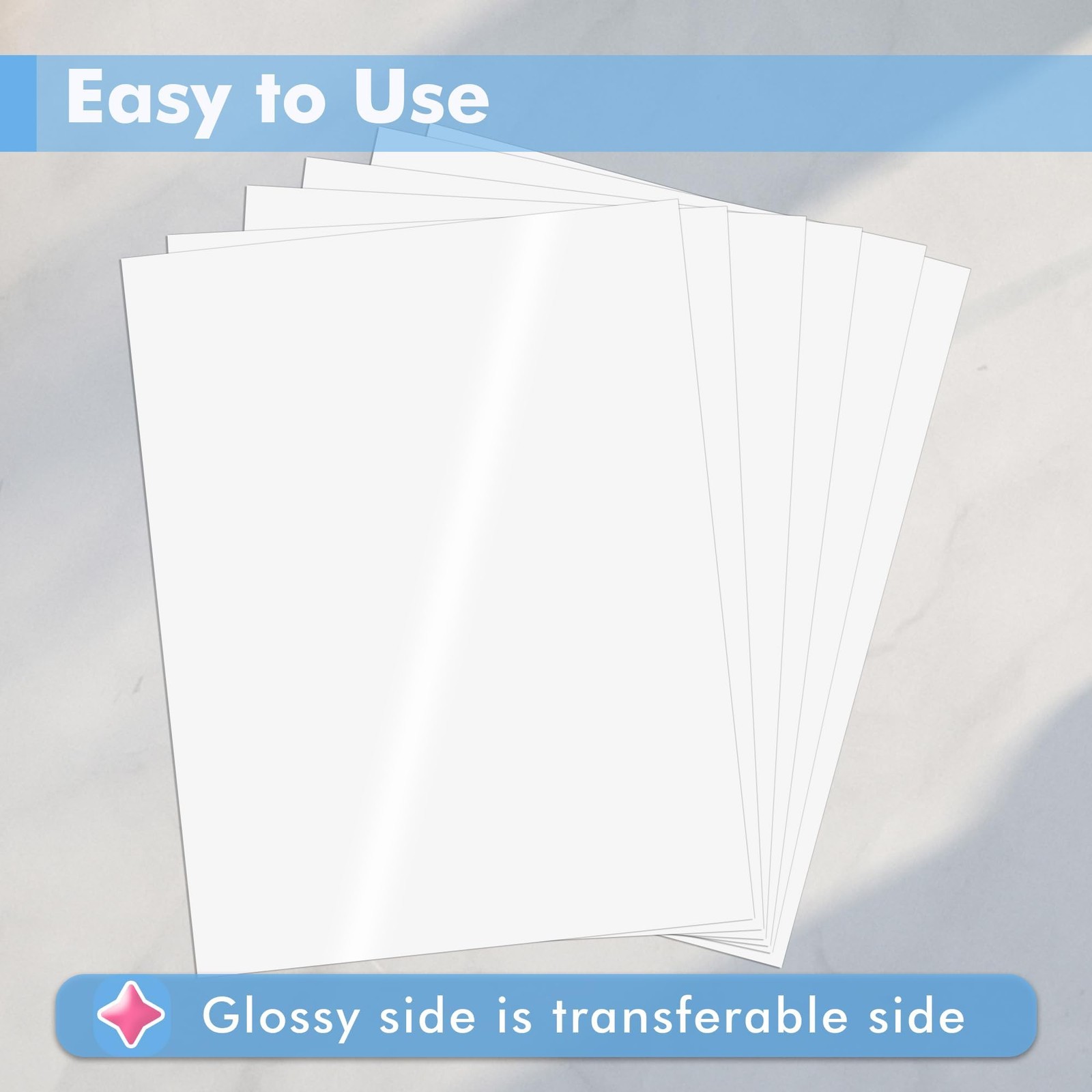 KOALA Sublimation Sticker Paper Glossy White Waterproof Vinyl 8.5×11 inch 25 …