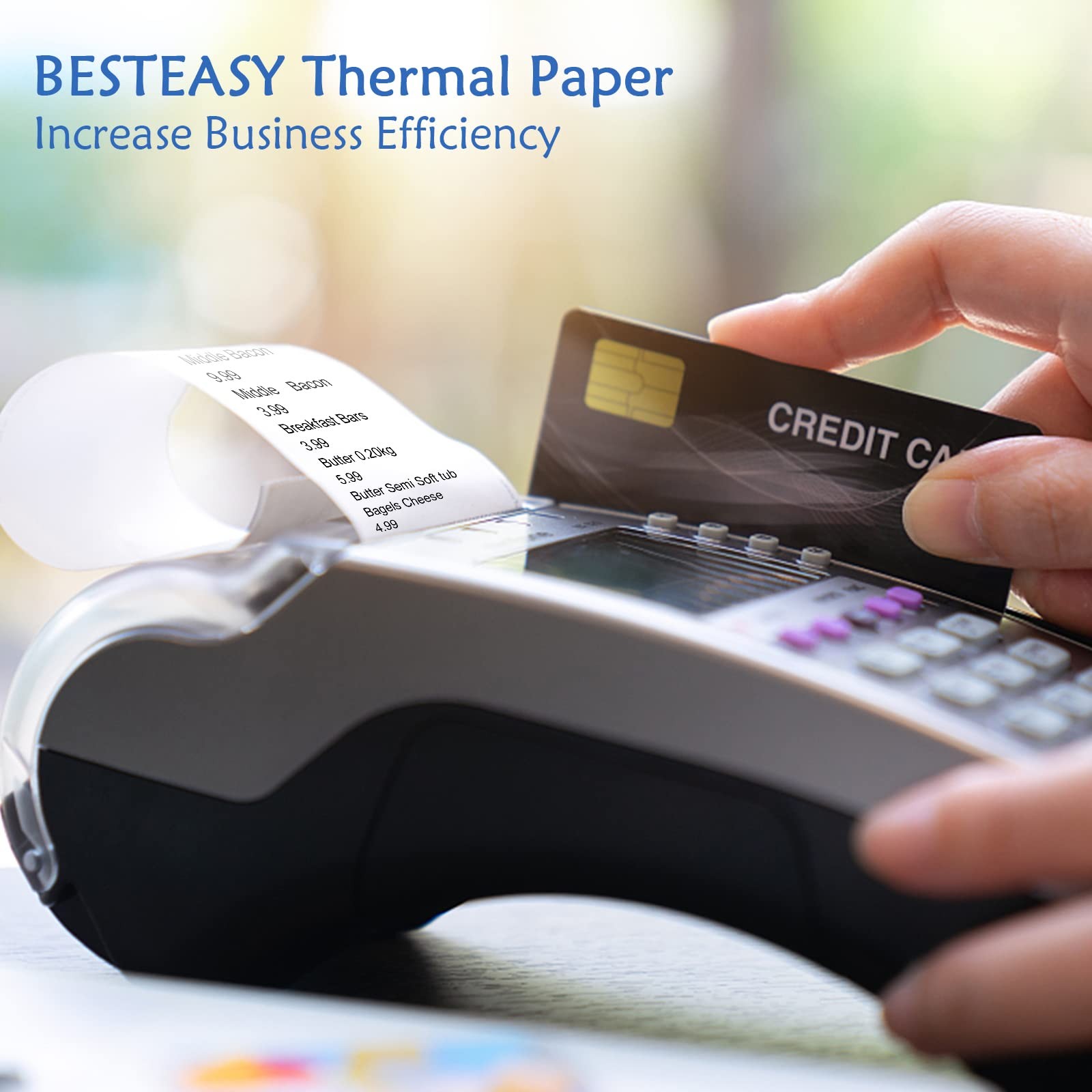 BESTEASY 2-1/4” x 50′ Thermal Receipt Paper Rolls – x 50′, 50 rolls