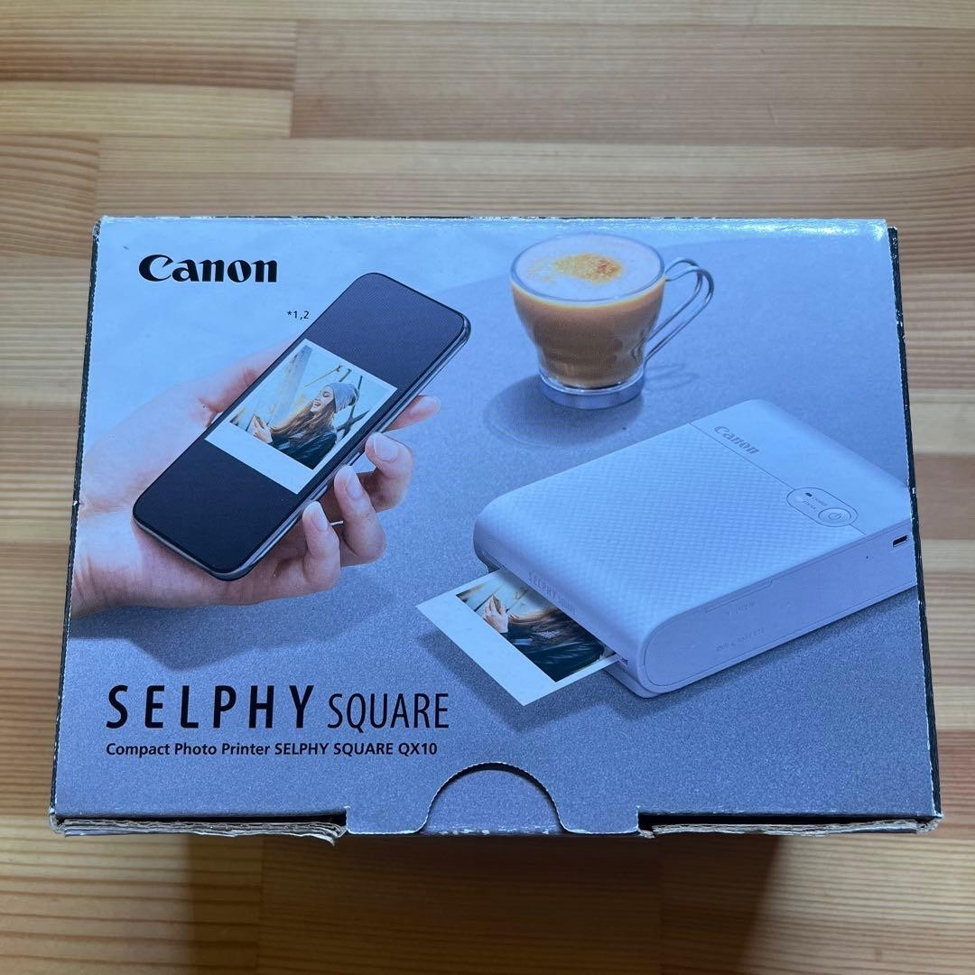 Canon SELPHY Square QX10 Smartphone Printer White w/Box From Japan