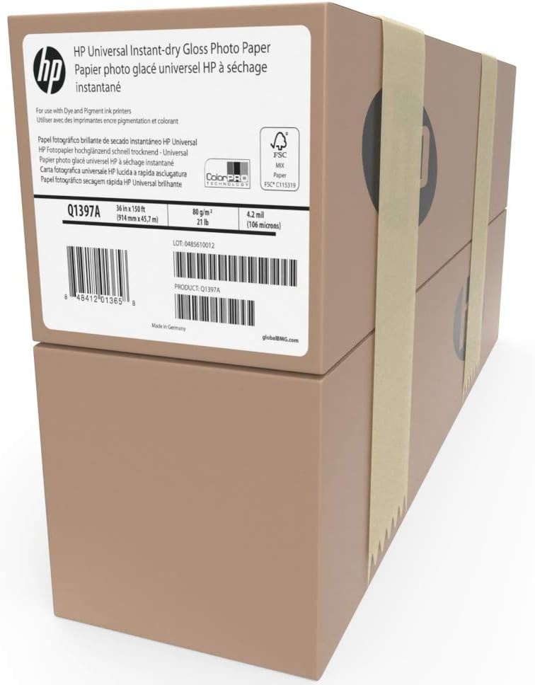 24″x150′ Bond Paper – 2 Pack, ColorPRO, Recyclable, FSC, HP Compatible