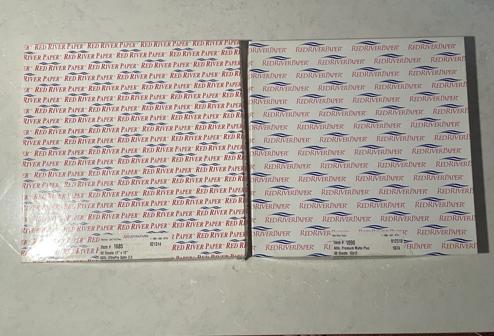 Red River Paper 12×12 Lot – Ultra Pro Satin, Premium Matte Plus