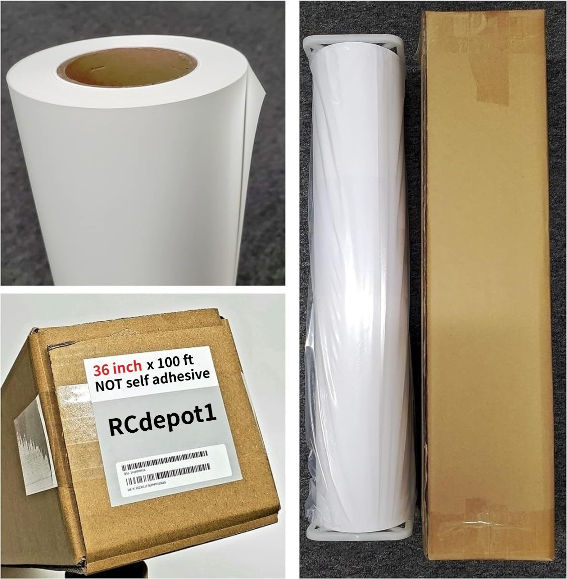 36″ x 100′ Polypropylene Banner roll film poly Vinyl Inkjet print poster signs g