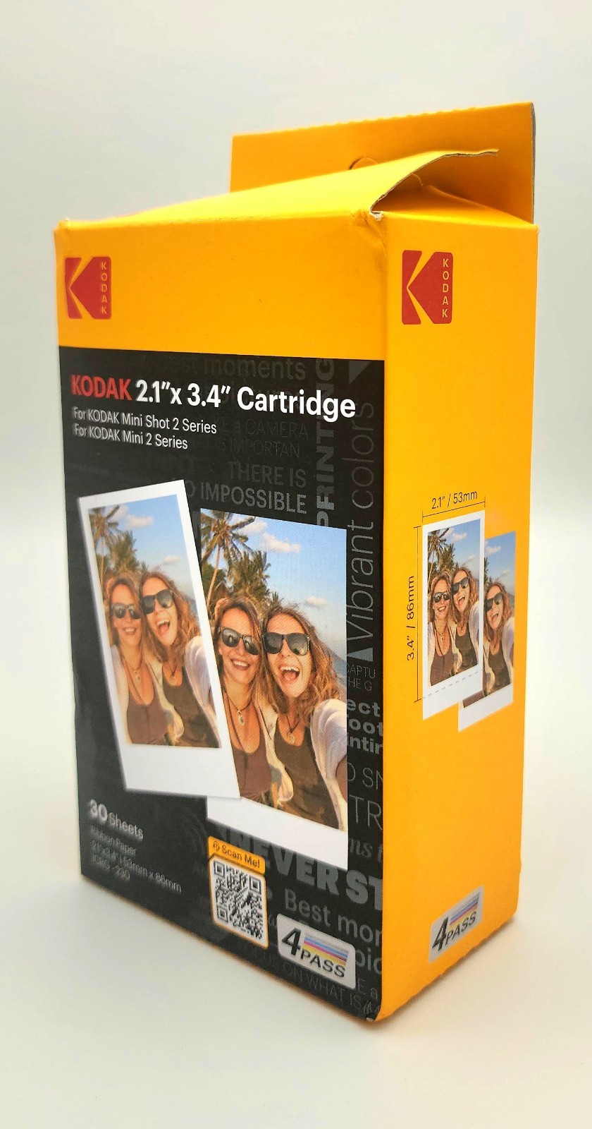 Kodak Cartridge 2.1 X 3.4 30 Sheets For Kodak Mini Shot 2 | Mini 2 Instant