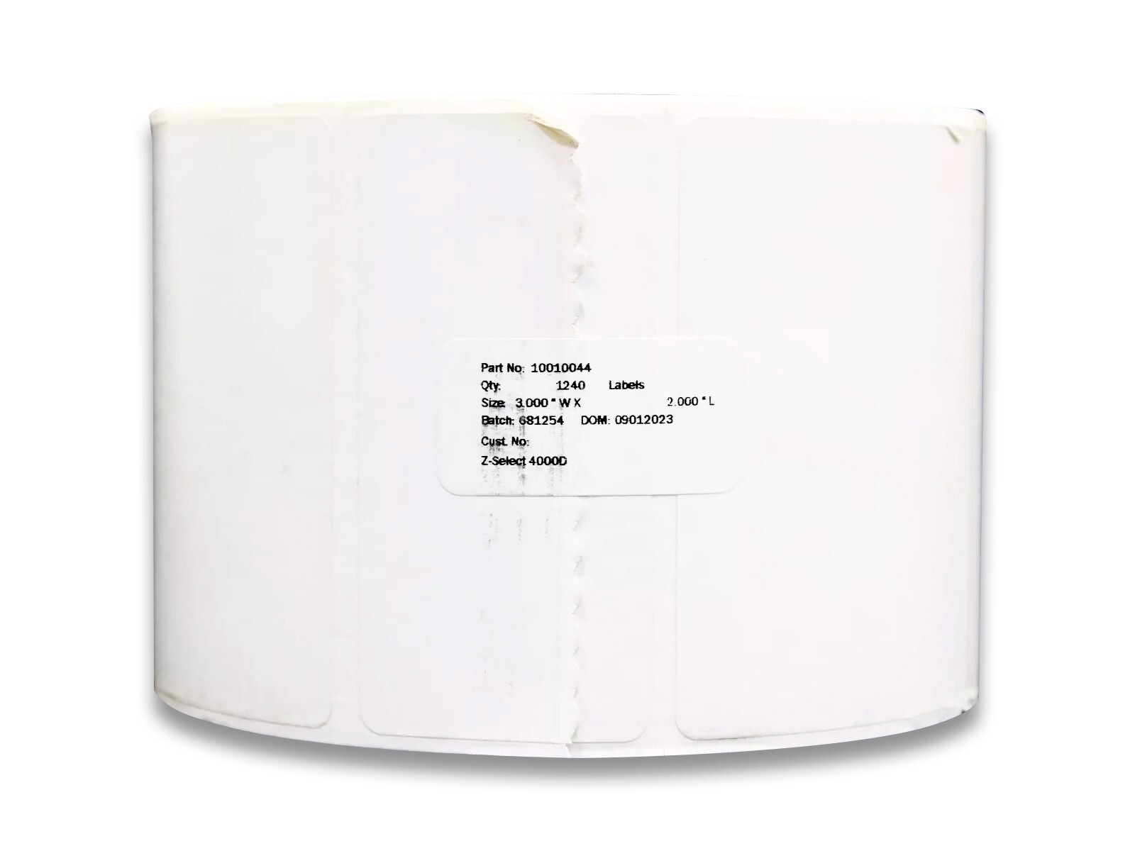 Zebra 3″ x 2″ Z-Select 4000D Direct Thermal Transfer Label 10010044 – 1 Roll