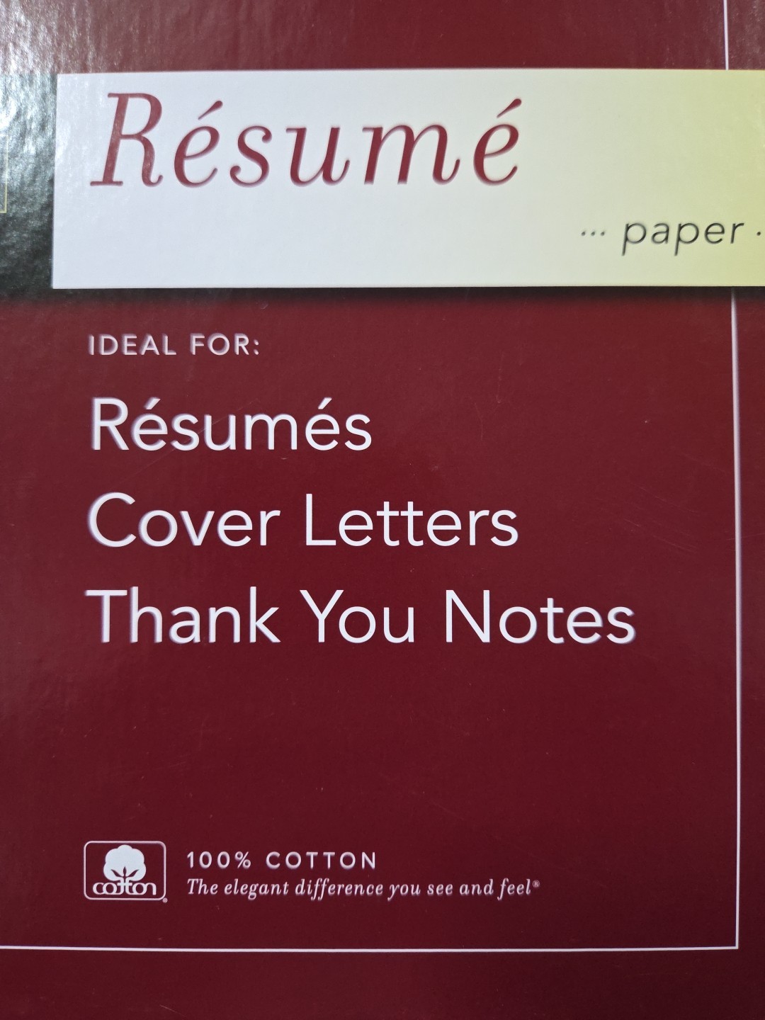 2 SouthWorth Resume Paper.100% Cotton.Laser,inkjet.Ivory Color.100 Sheets EA24LB
