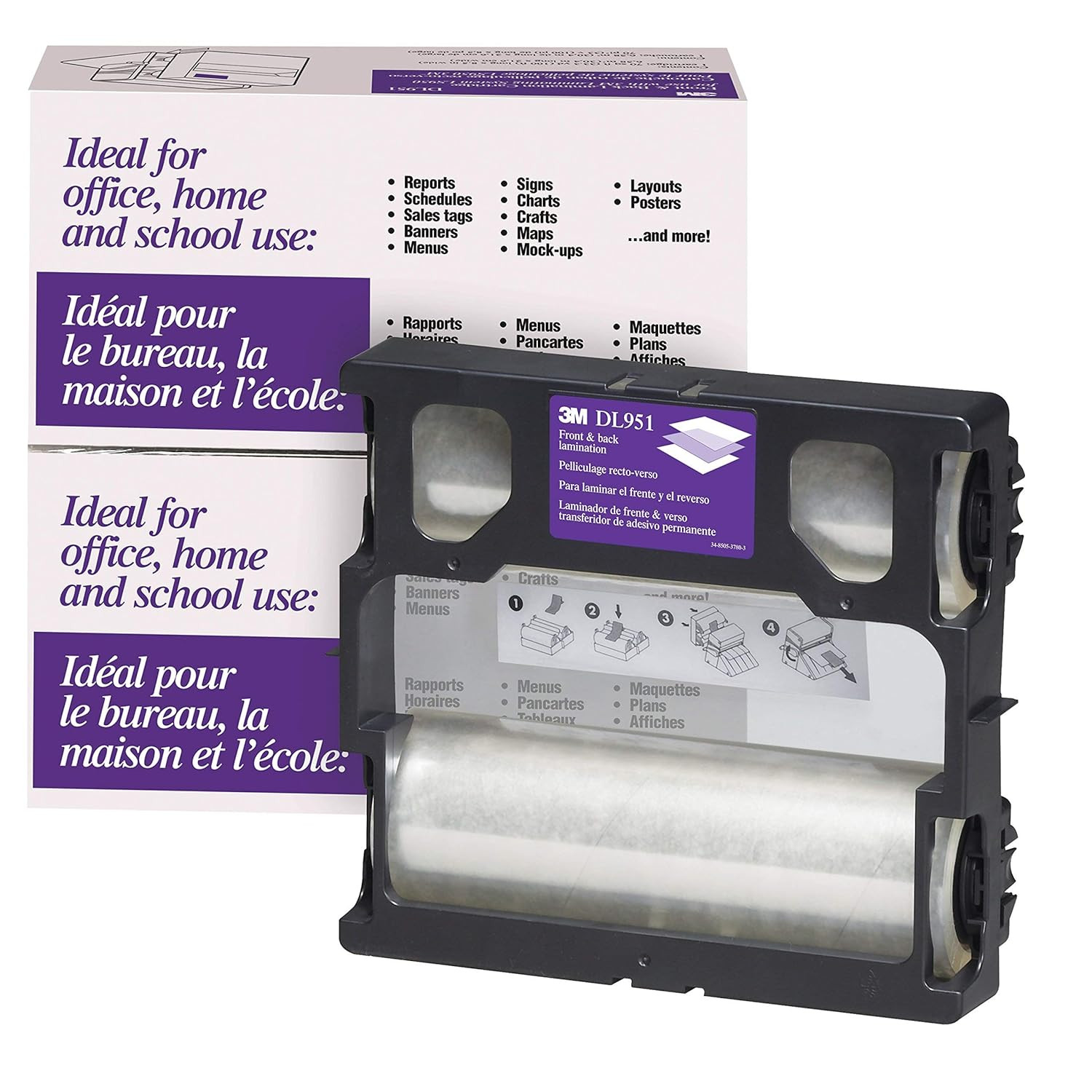 Scotch Dual Laminate Refill Cartridge for Laminator Machine, Transparent