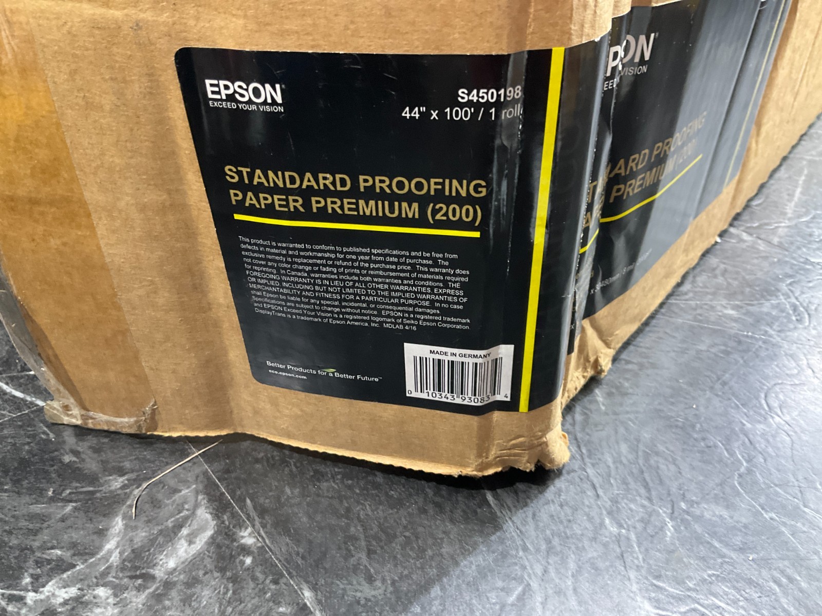 Epson Standard Proofing Paper Premium 44″x100′ S450198 | NEW SEALED