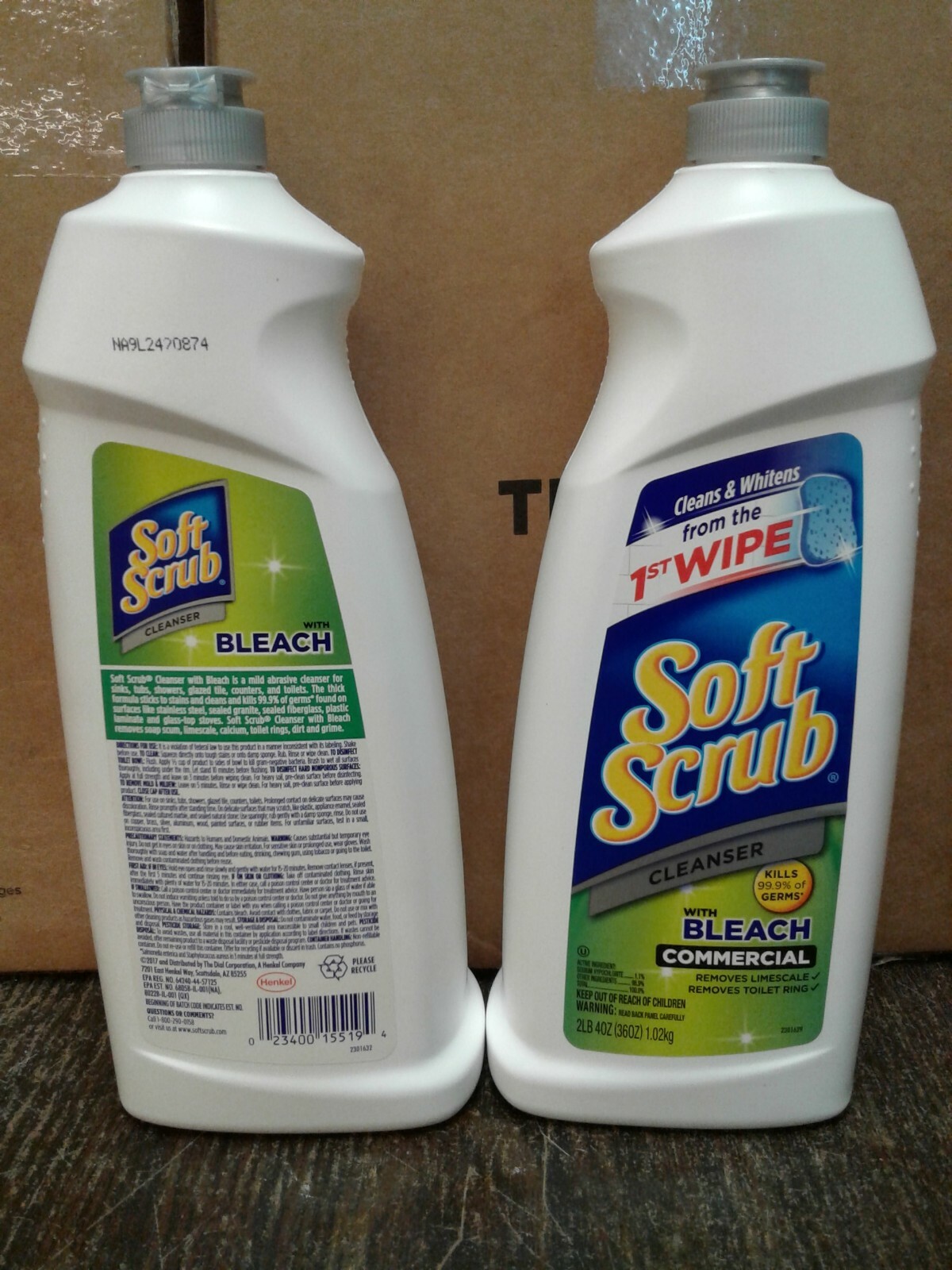 2 Bottles Soft Scrub Cleanser 36 Oz Each NEW