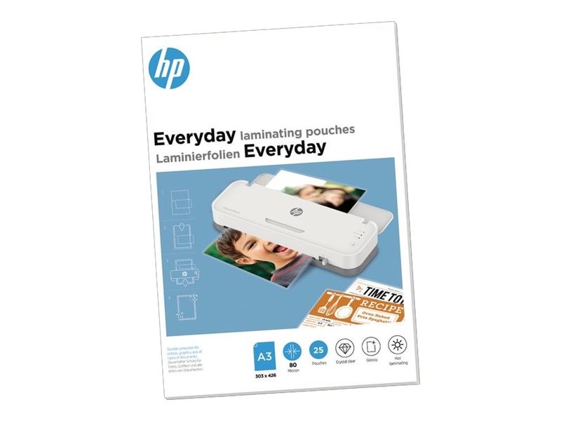HP Everyday Rolling Sheets A3 80 Micron, 25 pcs. Laminating Machine 9152#ABD