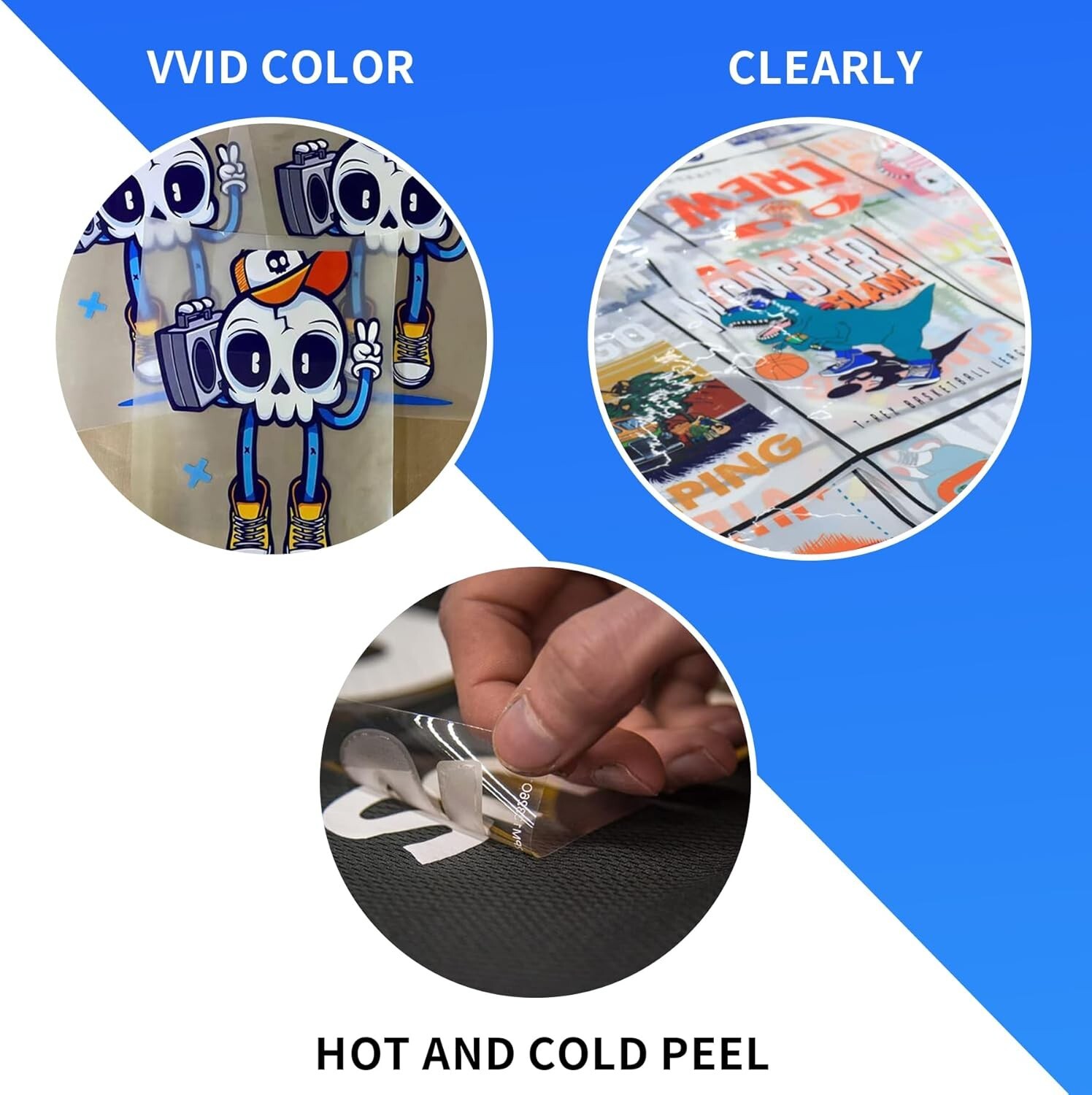 50 Sheets DTF Transfer Film Paper A4 Double Sided Thick Clear Pretreat Sheets…