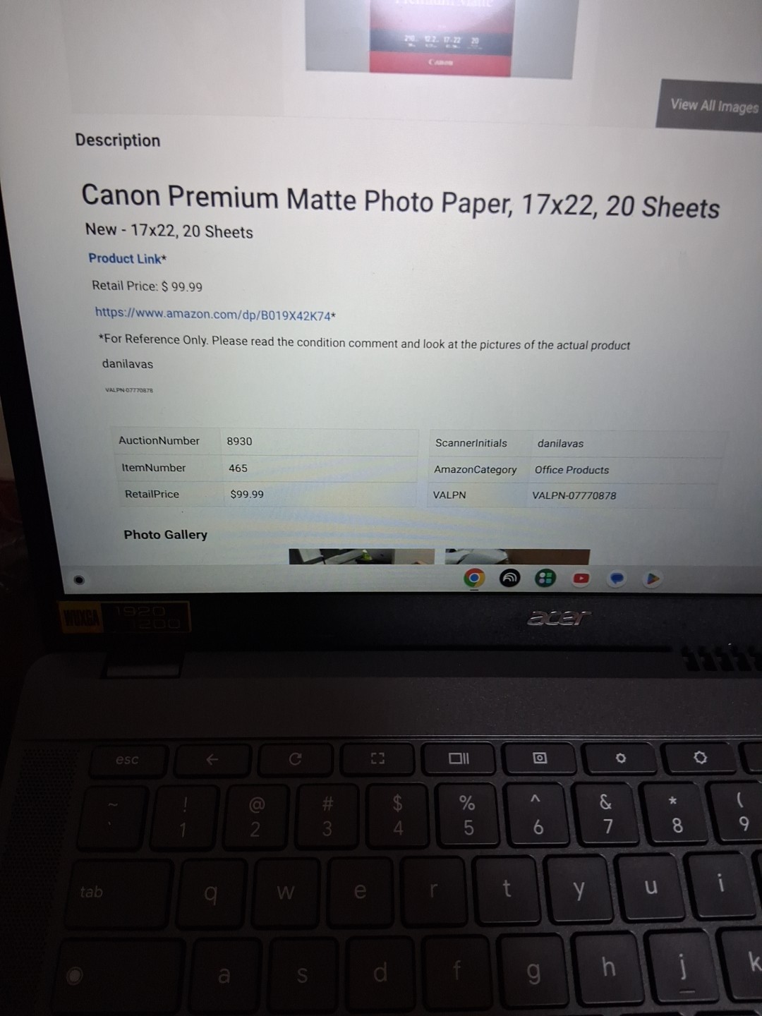 Canon 17×22″ Pro Premium Matte Photo Paper, 12.2 mil, 210gsm, 20 Sheets