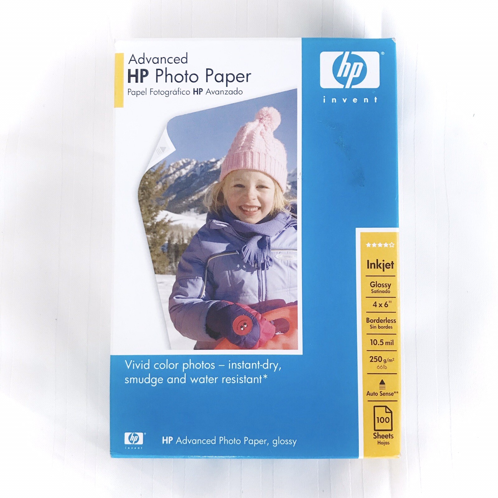 HP Advanced Glossy Photo Paper, 100 Sheets – 4×6″ – Q6638A