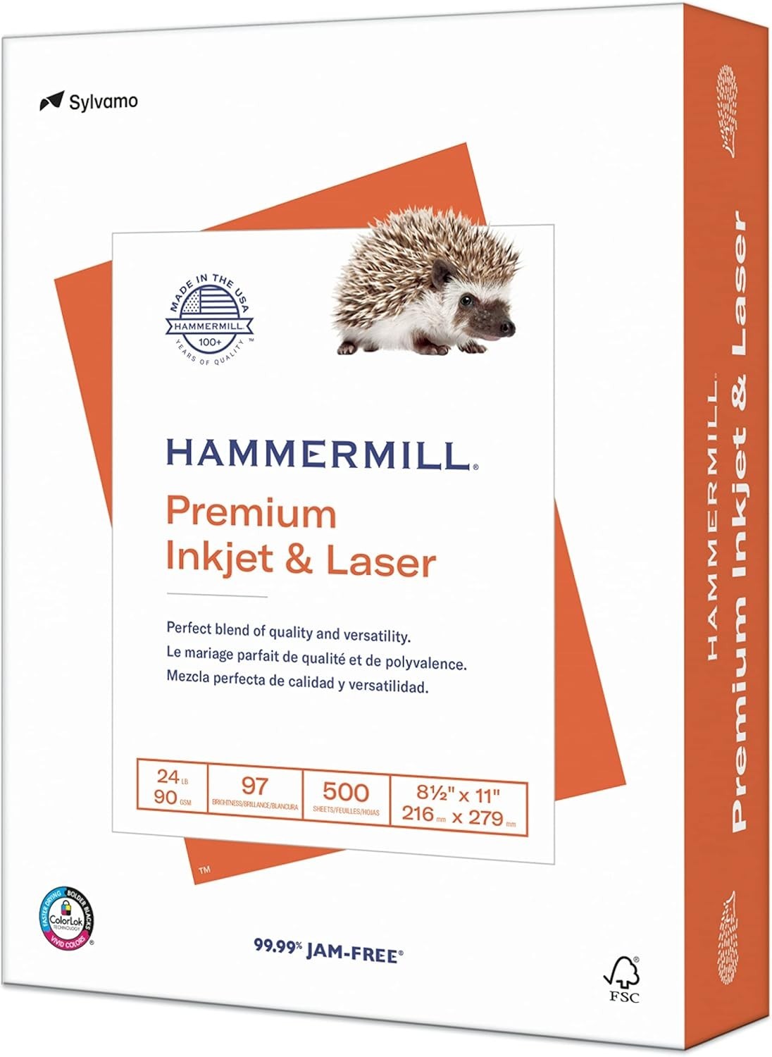 Printer Paper, Inkjet & Laser Paper 24 Lb, 8.5 x 11-1 Ream 500 Sheets – 97 B…