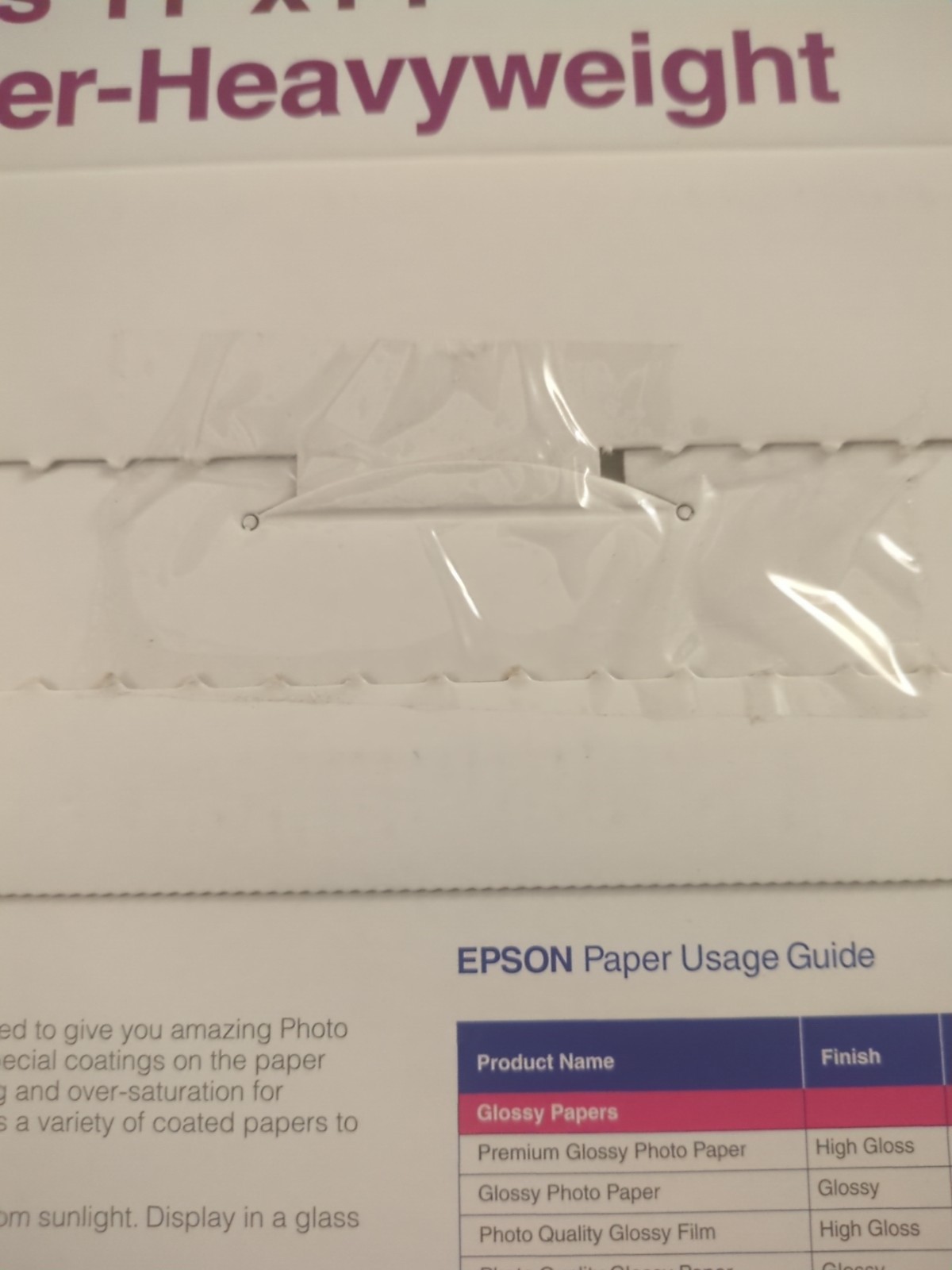 Epson s041468 Borderless Matte Photo Paper-Heavyweight 11″ X 14″